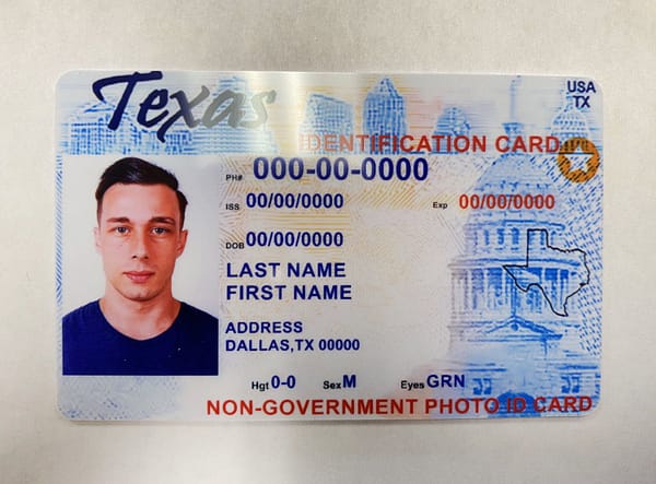 Buy Texas ID Card